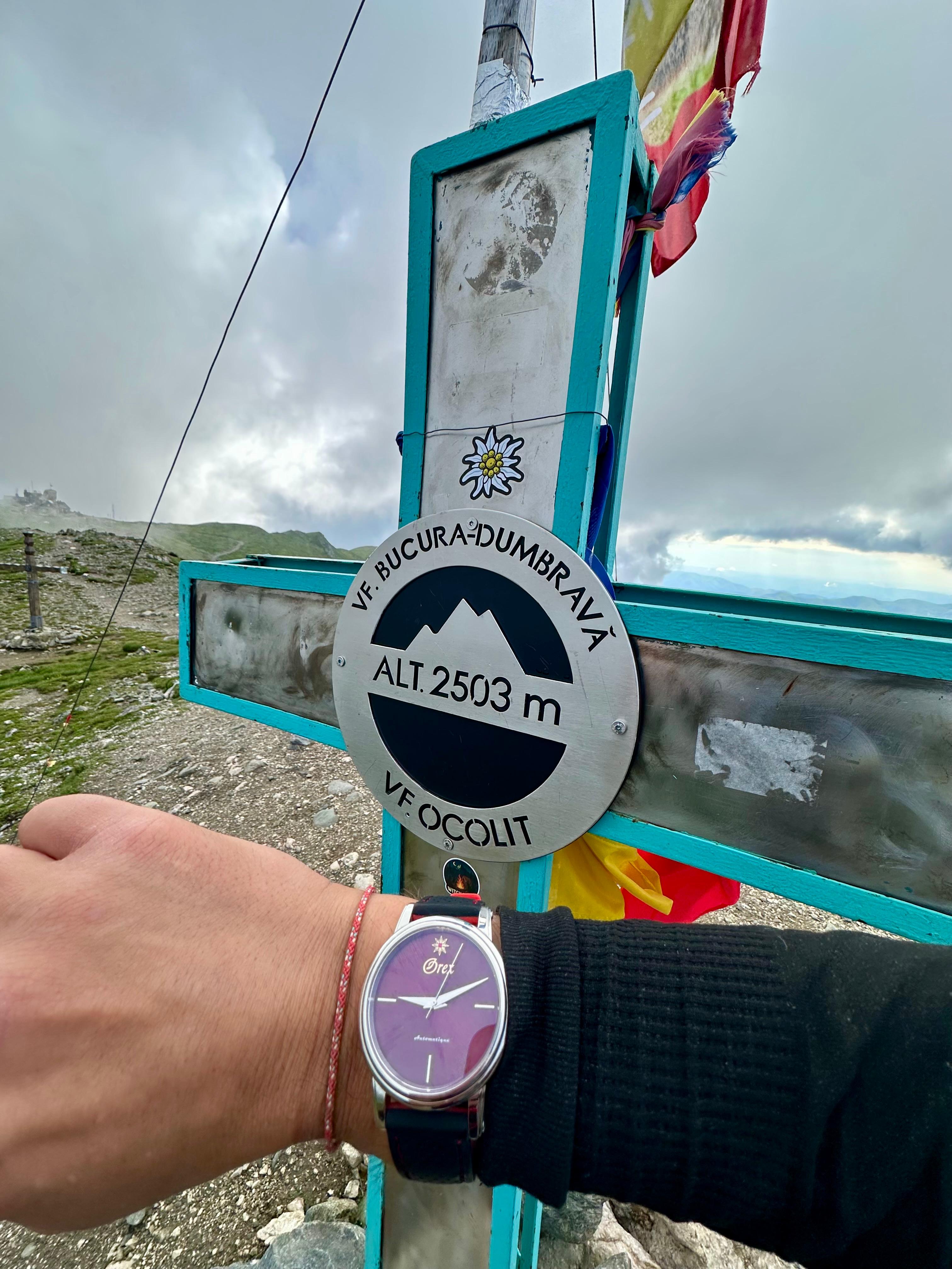 Adrian Ahrițculesei și Orex® pe vf Bucura la 2503m